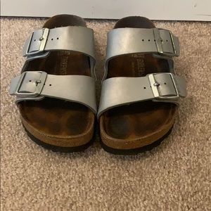 Silver Birkenstock’s